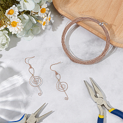 6м медной проволоки для бисероплетения для изготовления ювелирных изделий CWIR-WH0026-01A-RGP