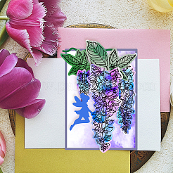 Individuelle Klarsichtstempel aus PVC-Kunststoff mit Sommermotiv&nbsp;DIY-WH0631-0242