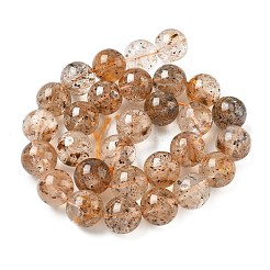 Нити натуральных алмазных бусин херкимер G-Z115-C03-12mm