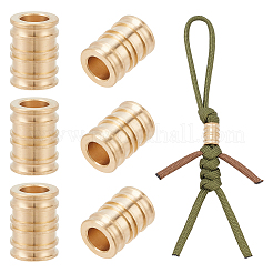 6 шт. латунные бусины в форме колонны в античном стиле FIND-NB0005-34G