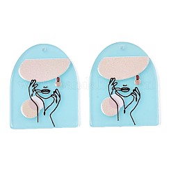 Полупрозрачные подвески из ацетата целлюлозы (смолы)&nbsp;KY-T040-39