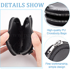 Женские мини-сумки-сердечки из нейлона и искусственной кожи AJEW-WH0317-94