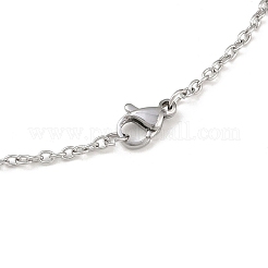 Не тускнеющая цепочка из нержавеющей стали 304 для ожерелья STAS-E052-61P-55cm