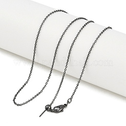 1 мм стойка покрытие латунный кабель цепь регулируемый слайдер ожерелья для женщин мужчин MAK-L044-55B