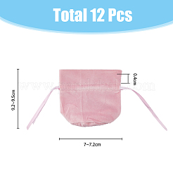 Sacchetti di gioielli in velluto con coulisse e perla imitazione plastica&nbsp;TP-HY0001-09