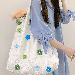 28 個 14 色手作り織衣装アクセサリー  プラスチック製の模造パールビーズ付き  花  ミックスカラー  26~31x28~32x9~12mm  2個/カラー&nbsp;AJEW-FG0002-53