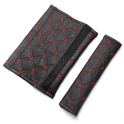 Универсальные накладки на ремни безопасности автомобиля из искусственной кожи pu&nbsp;AJEW-WH20020-340