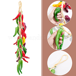 3 Stück künstliche Chili-Schotengirlande in 3 verschiedenen Ausführungen&nbsp;DIY-WR0005-75