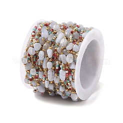 Цепи из натуральных агатовых звеньев CHS-C012-03A-G