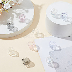 10 шт. 5-х цветные бусины из выдувного стекла ручной работы в виде цветка GLAA-GO0001-05A