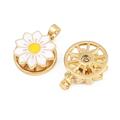 Pendentifs rotatifs en laiton émaillé&nbsp;KK-P320-04A-G