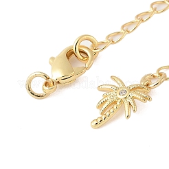 Удлинитель цепи из прозрачного кубического циркония из латуни с микропаве KK-B148-10G-02