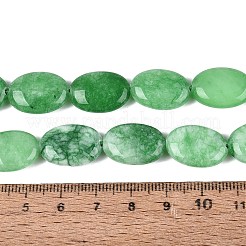 Gefärbt natürlichen weißen Jade Perlen Stränge&nbsp;G-N370-01A-07