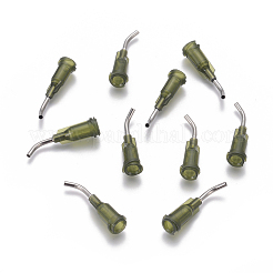 プラスチック製精密な液体ディスペンスツール鈍針  ダークオリーブグリーン  26.5~29.5x7.5mm  ピン：1.9mm&nbsp;TOOL-WH0080-04L