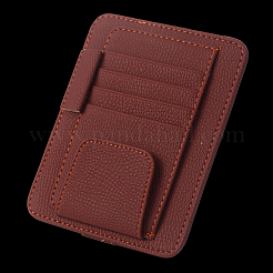Pu finta pelle auto visiera parasole occhiali occhiali da sole porta biglietti per carte clip universale&nbsp;AUTO-PW0001-72A