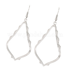 Полые серьги-подвески из сплава в форме капли&nbsp;FS-WG02393-01