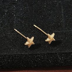 Латунные серьги-гвоздики для женщин&nbsp;EJEW-F403-03G