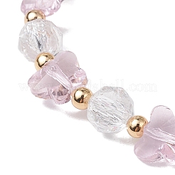 Стеклянные бусины растянуть браслеты&nbsp;BJEW-JB11414-01