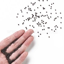 12/0 FGBグレードAラウンドガラスシードビーズ  焼き付け塗料  キャメル  2.3x1.5mm  穴：1mm  約48500個/ポンド&nbsp;SEED-N001-A-1050