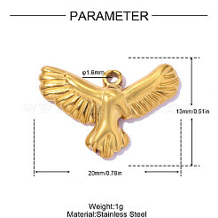 Anhänger aus Edelstahl 304&nbsp;STAS-OY019-44G