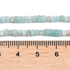 Природных амазонит бисер нитей&nbsp;G-G345-C20-2x4mm