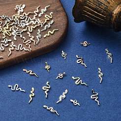 60 Stück 12 Stile Zinklegierungs-Cabochons&nbsp;MRMJ-CJ0001-23