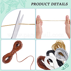 Cordon plat en cuir PU 49 couleurs de 5 m&nbsp;LC-CL0001-09A