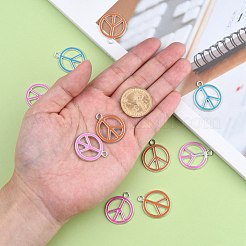 Подвески из эмали и сплава ENAM-P066-M