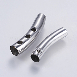 変色しにくい304ステンレススチール製バヨネット留め具  チューブ  ステンレス鋼色  40x6.5mm  穴：5mm&nbsp;LS-STAS-P188-07P-5mm