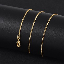 Долговечные латунные ожерелья с ожерельем из латуни&nbsp;NJEW-K112-07G-NF