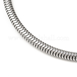 Устойчивые к потускнению браслеты из европейской круглой змейки из нержавеющей стали 304&nbsp;STAS-J015-05