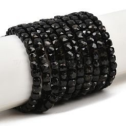 Натуральный черный турмалин бисер нитей&nbsp;G-P612-B01-01