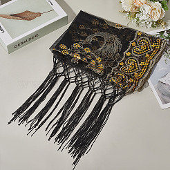 Съемная шаль из полиэстера с пайетками AJEW-WH20072-22