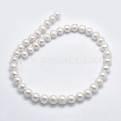 Brins de perles de culture d'eau douce naturelles&nbsp;PEAR-F007-07