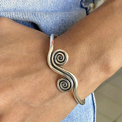 Регулируемые браслеты-манжеты из латуни&nbsp;FS-WG28667-01