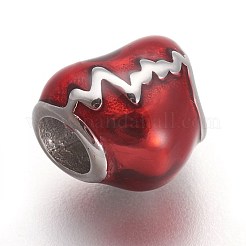 Европейские бусины из нержавеющей стали 304 OPDL-L013-04C