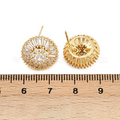 Серьги-гвоздики из циркония EJEW-K312-05G