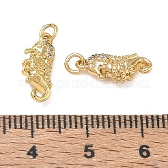 Colgantes de latón oceánico con microengaste de circonitas cúbicas transparentes&nbsp;CU-CBAF3CF-02D-01