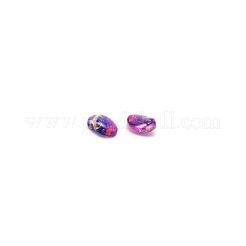 ガラスチャーム  ティアドロップ  マゼンタ  8.5x6x4.5mm  穴：0.8mm&nbsp;GLAA-CJC0008-04B