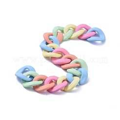 Непрозрачные акриловые цепи для бордюров ручной работы X-AJEW-JB00613