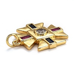 Латунные микро проложить кубического циркония подвески ZIRC-L100-023G