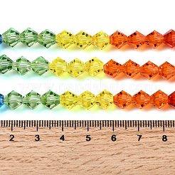 Прозрачный градиент цвета стеклянные бусины пряди&nbsp;GLAA-F131-01C-07