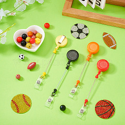 Пластиковые катушки для значков с возможностью пришивания бусин&nbsp;AJEW-BT0001-12