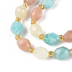 Нити из бусин из натурального лимонного кварца&nbsp;G-N358-04A-08