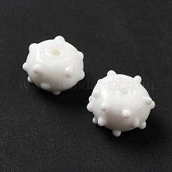 Ручной работы ухабистым Шарики Lampwork LAMP-E023-06H