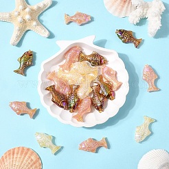 20шт непрозрачные акриловые бусины с покрытием&nbsp;MACR-YW0004-12