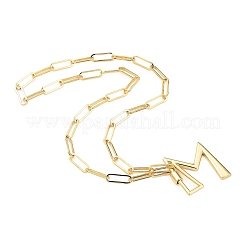 Ожерелья с подвеской-карабином из латуни NJEW-JN03011-04