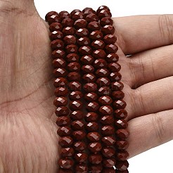 Натуральные красные яшмы бусы пряди G-Z111-A12-02