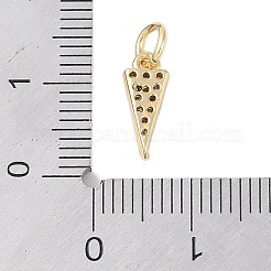 Покрытие стойки латунь микропаве прозрачные кубические циркониевые подвески&nbsp;LS-KK-Z060-15G