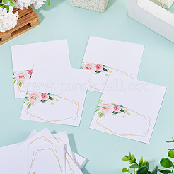80 marque-place rectangulaire en papier&nbsp;AJEW-TA0003-62B